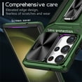 thumbnail image 4 of Allytechgroup for Samsung Galaxy A23 4G Case with Ring Holder Stand, Shockproof Hybrid Rugged Heavy Duty Protective Compatible with Car Mount Bumper Phone Case for Samsung Galaxy A23 4G, Darkgreen, 4 of 10