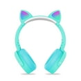 thumbnail image 2 of Rainbow Pop Bubble Wireless Bluetooth Headphone with Cat's Ears Decoration,On-Ear Headphones,Fidget Bluetooth Head-Mounted Stereo Headset,Fidget Toy for Children Adults,Cyan-Cat, 2 of 5