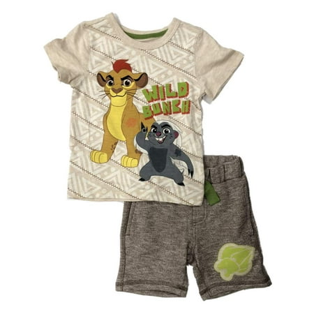 Disney Toddler & Little Lion Guard Outfit Kion & Bunga Shorts & Shirt Set
