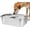 2.65 gallons, variant on PETGLE Stainless Steel Dog Bowls - 0.85 Gallons Large Metal Dog Water & Food Bowl No Spilling, High Capacity Water Trough Pet Dishes, Outdoor Feeder Food Plate for Medium Pet, Cat, Puppy