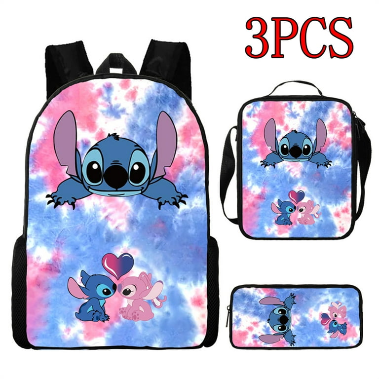 Lilo Stitch Stitch Backpack School Bag Three-piece Set