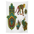 thumbnail image 3 of Ambesonne Hamsa Tablecloth Rectangular Table Cover, Oriental Style Illustration, 60"x90", Multicolor, 3 of 4