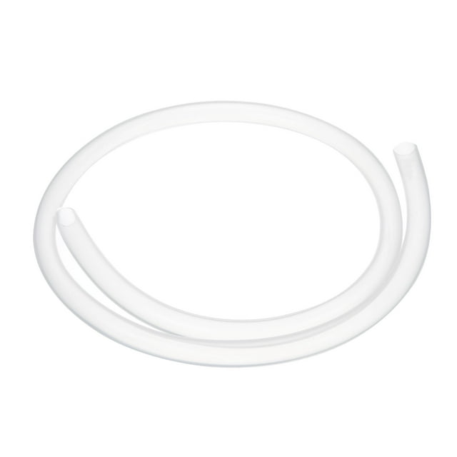 Tubería de silicona Uxcell 7/16" ID x 9/16" OD 1 rollo 3.28 pies manguera de silicona pura flexible clara