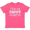 thumbnail image 3 of Inktastic I Love My Daddy with Hearts Youth T-Shirt, 3 of 5