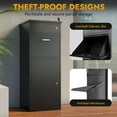 thumbnail image 6 of KAER Package Delivery Boxes for Outside,44.5"x17"x15.75" Cold-Rolled Steel Delivery Box for Packages & Mails, Anti-Theft Lockable Large Parcel Drop Box for Outdoor, Porch, Curbside, 6 of 7