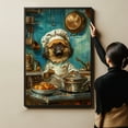 thumbnail image 6 of Funny Dog Kitchen Wall Art - Dining Room Wall Decor - Pekingese Cooking Food Canvas Prints for Farmhouse Kitchen Decor, Modern Restaurant Painting Artwork, 6 of 6