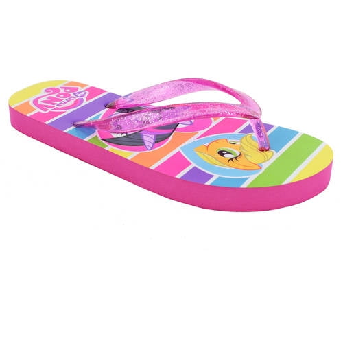 Vesto Solid Toddler Girls Flip Flops with Backstrap