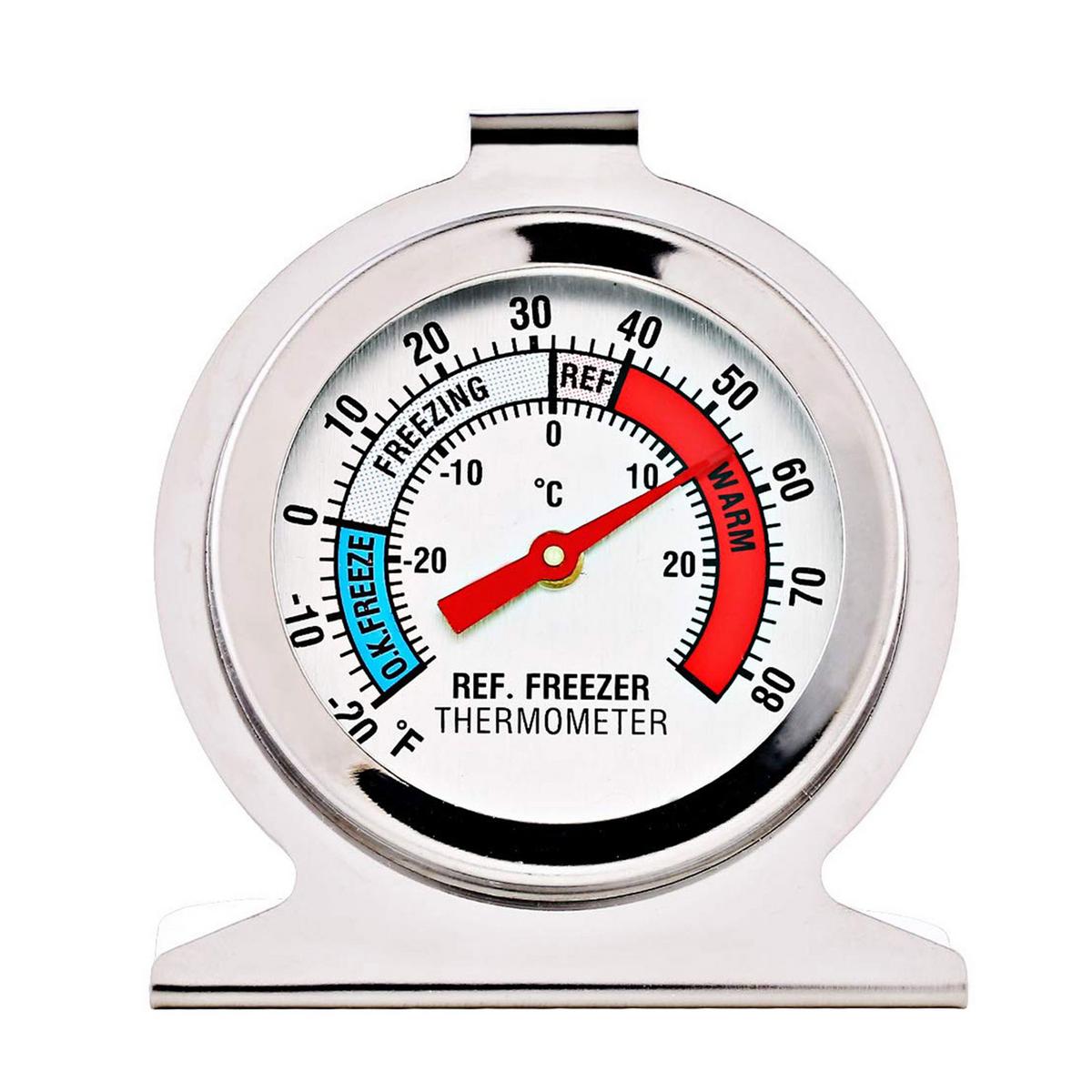 Fovolat Refrigerator Freezer ThermometerClassic Large Mechanical DialFridge Temperature Gauge