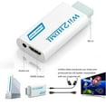 thumbnail image 5 of Wii to HDMI Converter Adapter，Connect Wii Console to HDMI Display in 1080p Output Video with 3.5mm Audio Supports All Wii Display Modes White, 5 of 10