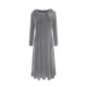 thumbnail image 2 of TaTaai Women's Casual Elegant Velvet Dress Long Sleeve Round Neck Solid Color with Pockets Ankle Length Maxi Dress Soft Stretchy Gift, 2 of 8