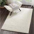 thumbnail image 6 of Nourison Malibu Shag Solid Shag Ivory 3'11" x 5'11" Area Rug, (4' x 6'), 6 of 8