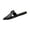 Black, variant on Orthopedic Shoes for Women Wide Width, Women's Perforated H-Strap Mule Slides, Pointed Toe Casual Slingback Flat Mules Women's Fashion Buckle Strap Slide Summer Slippers, Black 6