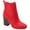 Red, variant on Journee Collection Womens Maxxie Dressy Almond Toe Ankle Boots