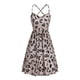 thumbnail image 4 of VISgogo Vestido sin mangas de verano para mujer, estampado de flores/leopardo para adultos, cuello en V, correa de espagueti cruzada, una pieza con bolsillos VISgogo  moda, 4 of 6