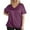 Purple, variant on Trendy Plus Size Women's T-Shirt V Neck Casual Summer Top for Everyday Wear Comfortable Fashion Piece Women's Crew Neck Shirt Basic Short Sleeves Summer T Shirt Tops
