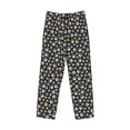 thumbnail image 6 of Uemuo Paw Animal Pattern Men's Wide Leg Palazzo Lounge Pants with Pockets Light Weight Loose Comfy Casual Pajama Pants-Small, 6 of 9