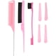 thumbnail image 1 of Juego de 3 peines para peinar el cabello con 4 pinzas y cepillo de cerdas suaves de doble cabezal para mujeres y hombres., 1 of 4