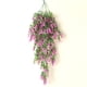 thumbnail image 4 of Guirnalda de lavanda artificial simulación floral decoración colgante de pared de plástico vid flor falsa de ratán, rosa roja 2 piezas sidaley HA8169-03B, 4 of 6