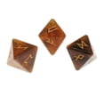 thumbnail image 1 of Dados de Adivinación Perfecl Bolsa de Franela Morada 3 Rune Dice, 1 of 7