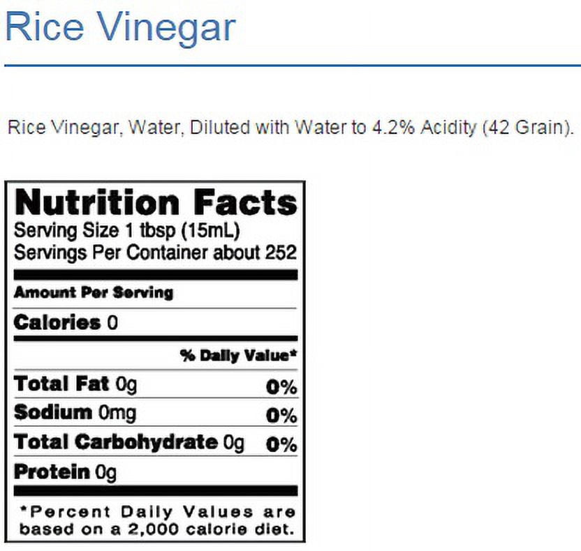 Kikkoman Rice Vinegar 1 gal