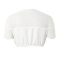 thumbnail image 4 of Women German Dirndl Blouse Festival Short Sleeve White Dirndl Tops (White S), 4 of 5