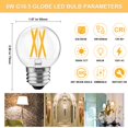thumbnail image 2 of Paquete de 6 bombillas LED BLINGCOLOR G16.5, 6 W (60 W), E26 3000 K, 2 of 6