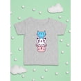 thumbnail image 3 of Kawaii Cat Panda And Deer Stack  T-Shirt Infant -Image by Shutterstock,  12 Months, 3 of 4