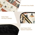 thumbnail image 5 of FORMRS Makeup Bag Travel Cosmetic Organizer for Women Fold Flat Zipper Pouch with Handle, Cats Reading Pattern, 5 of 8