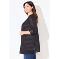 thumbnail image 3 of Catherines Women's Plus Size Shadow Stripe Cardigan, 3 of 6
