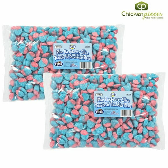 Mondoux Blue Raspberry Slice Candy Bulk 2.50kg/5.51Lbs