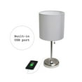 thumbnail image 2 of LimeLights Stick Lamp with USB charging port and Fabric Shade 2 Pack Set, 2 of 8