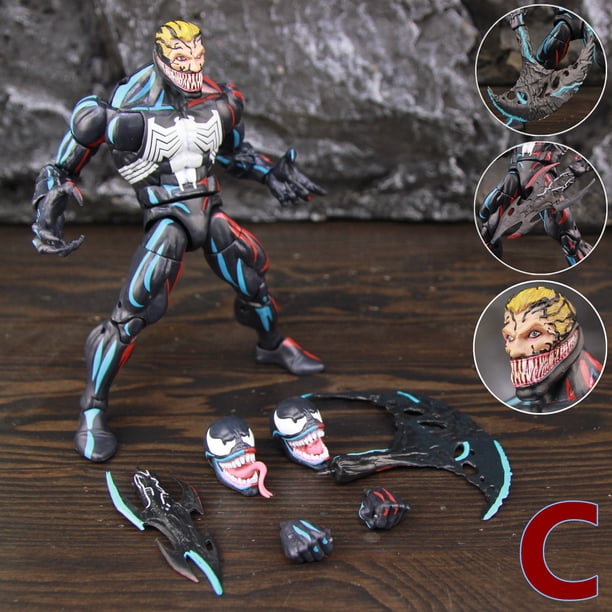 Marvel increíble Spiderman Peter Park animado Venom Carnage simbionte negro Kraven el cazador 6 "figura de acción Retro leyendas Juguetes