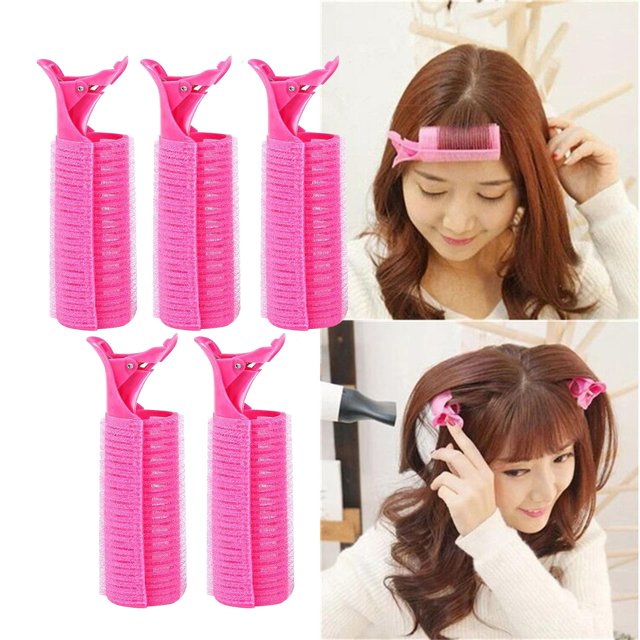 Pinza Volumen Al Cabello, Pinzas para Rizador Que Se Aferran, Varillas para Rizos, Pinzas Naturales para Damas, Peinados de Cabello Largo, Pe , Cantidad 5 Yinane Cabellos ondulados