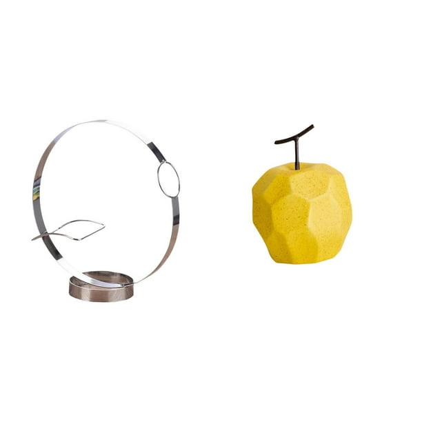 Portabotellas De Hierro Para Vino, Escultura De Fruta De Porcelana, Soporte Para Exhibición De Botellas De Vino Tinto, Bebida Para Adultos, Adorno De Fruta, Mesa Coleccionable, Organizador De