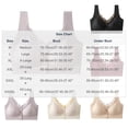 thumbnail image 3 of Women Plus Size Wireless Bra, Front Closure, Fixed Cups, Gathered Support, Seamless Beauty Back Comfort Daily Underwear Purple-A XL(XL), 3 of 6