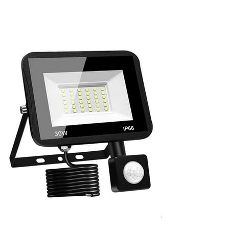 

30W Floodlight Motion Sensor Street Lamp Garden Floodlights Cold White Outdoor Lighting For Gara 6000k Light Led Lights