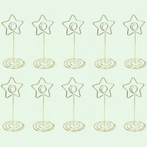 Table Number Holder Wedding, Set of 10, Elegant Gold Photo Picture Holders for Centerpieces