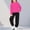 Hot Pink_2, variant on Swuxness Toddler Long Sleeve Sweatshirts 2-Piece Suits Contrast Hooded Long Pants Trendy Wear