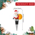 thumbnail image 2 of Christmas Decorations Clearance!! Christmas Wine Stopper Santa Claus Snowman Bottle Stopper Christmas Decoration Reusable Wine Bottle Cover Gift for Xmas, 2 of 4