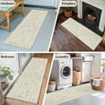 thumbnail image 5 of Sage Green Easter 2'x6' Runner Rugs for Hallway Kitchen Bedside Non Slip Washable, Spring Vintage Bunny Eggs on Linen Entryway Rug Runners with Rubber Backing, Long Carpet Runner for Laundry Room, 5 of 8