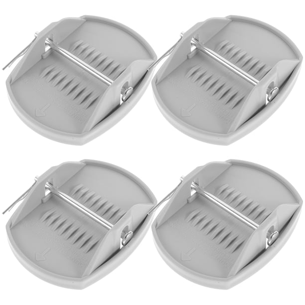 4 gatos de tijera niveladores para remolques de autocaravanas, estabilizadores, con taladro eléctrico, herrajes de montaje y almohadilla para soporte de gato