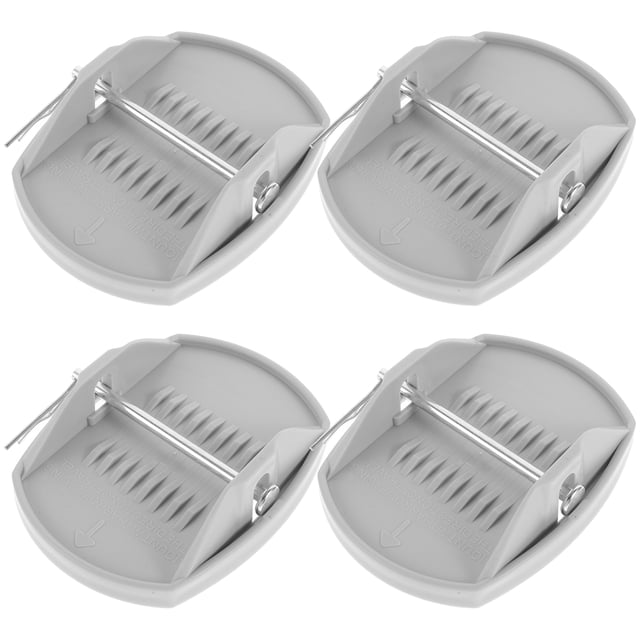 4 gatos de tijera niveladores para remolques de autocaravanas, estabilizadores, con taladro eléctrico, herrajes de montaje y almohadilla para soporte de gato