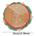 thumbnail image 3 of Unisex Adult Novelty Hamburger Hat Accessory for Themed Parties and Events, 3 of 5