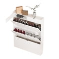 thumbnail image 2 of Fogcroll Shoe Storage Cabinet Narrow Shoe Cabinet Shoe Cabinet with 3 Flip Drawers for Entryway 4-Tiers Freestanding Shoe Cabinet Organizer Shoe Rack with Legs, 2 of 13