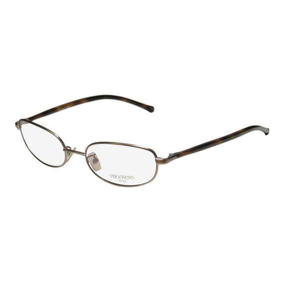 New Vera Wang Wafer Womens/Ladies Designer Full-Rim Bronze / Havana Famous Designer Stylish Sleek Frame Demo Lenses 50-16-133 Eyeglasses/Eyewear