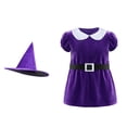 thumbnail image 2 of Toddler Witch Witch Dresses with Hats Two Piece Set Dress up Clothes Girl Halloween 18-24 Months, 2 of 9