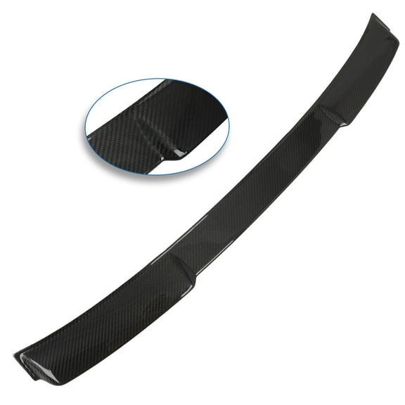 ECCPP Rear Window Roof Spoiler Carbon Fiber fit for 2022-2023 for Honda Civic 4 Door Sedan Roof Spoiler Glossy Black Rear Roof Spoiler