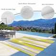 thumbnail image 3 of Yellow Gray Stripes Outdoor Rug for Patio/Deck/Porch, Non-Slip Large Area Rug 5 x 8 Ft, Watercolor Modern Abstract Minimalist Indoor Outdoor Rugs Washable Area Rugs, Camping Rug Carpet Runner, 3 of 8