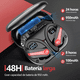 thumbnail image 3 of Audífonos Inalámbricos Bluetooth Deportivos V5.3 Negros Rojo, 3 of 5