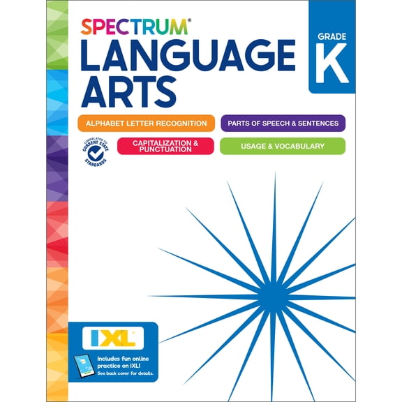 Spectrum Language Arts Workbook (192 pages) Grade K